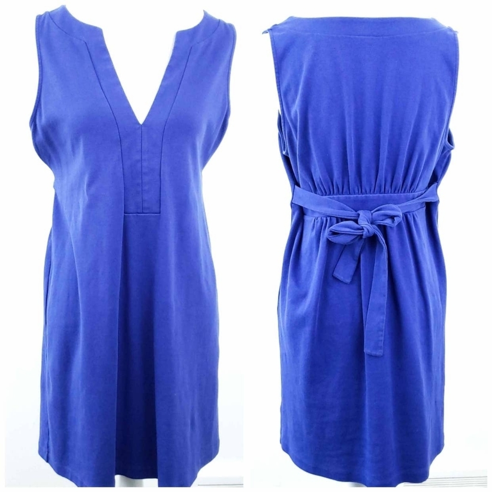 J. Crew Lilah 93923 V Neck Tie Waist Dress Size M